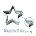 Ecoart Cookie Cutter Set - Star Flower Heart Butterfly Biscuit Cutters - Stainless Steel Sandwich Cutters/Vegetable Cutters Shapes Set with Comfort Grip for Kids & Adults (Set of 4)