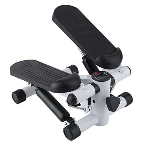 GiODLCE Air Climber Stepper, Aerobic Fitness Step Stair Stepper Fitness Exercise Machine Home Gym Equipment with 2 Bands