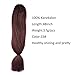 3 Pack 33# Jumbo Braids Hair Kanekalon Crochet Braiding Hair 48inch African Collection Xpressions Synthetic Fiber Braiding Hair Extensions 57g/pack color Red