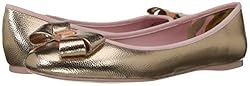 Ted Baker Women's Immet Ballet shoe, Rose Gold New