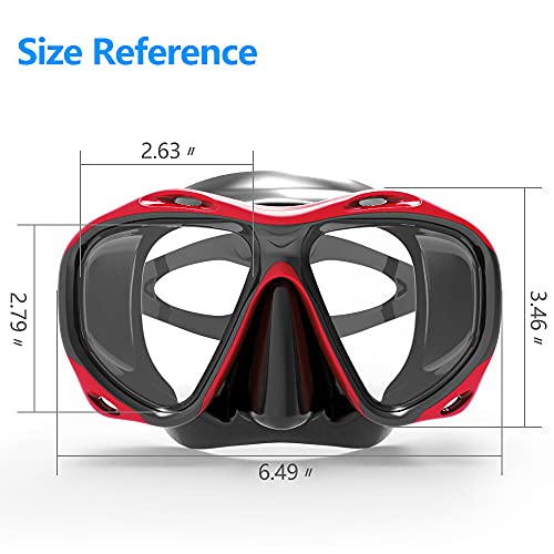 COPOZZ Scuba Mask, No Fogging Snorkeling Scuba Dive Glasses, Great Seal