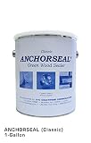 ANCHORSEAL Classic Log & Lumber End Sealer - Water Based Wax Emulsion, Prevents up to 90% of End Checking on Cut Ends of Hardwood & Softwood ... (1 Gallon)