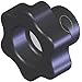 Reid Select JCL-186 Thermoplastic Six-Lobe Knob 2.36 Diameter, 3/8-16 thds.