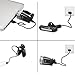 Bike Light, Icefox USB Rechargeable Bicycle Lights Super Bright White LED Bike Accessories with Water Resistant Front and Back Light Easy to Install for Adults Safe Road Cycling（with a bell)