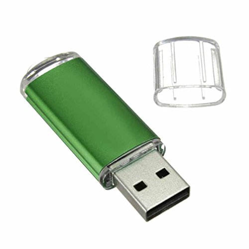 Mchoice 2GB USB 2.0 Metal Flash Memory Stick Storage Thumb U Disk (Green) - Thumbnail 2