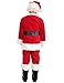 ADOMI Santa Claus Costume for Men Adults Santa Suit 11pcs Mens Red Deluxe Christmas Clause Outfit Cosplay Vacation Suits Set 2XL