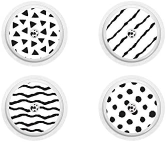 Diabetes Vinyl Sticker Freestyle Libre Sensor Combo - Black and White
