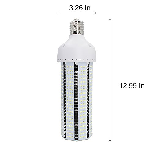 YGS-Tech 120W LED Corn Light Bulb, Large Mogul E39 Base, 12500Lm Daylight White 6500K for Indoor Outdoor Large Area Light, for Street Lamp Post Lighting Garage Factory Warehouse Garden Super Bright