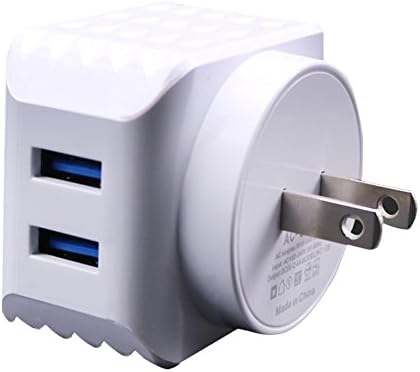 Hanghs 24W 4.8A Wall Charger 2-Port USB Travel Charger with Smart Charge Technology for iPhone 6s, 6 Plus, iPad Pro / Air / Mini, Galaxy S7 S6 Edge and More White