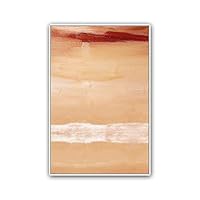 Framed Canvas Wall Art Abstract Color Block Canvas Prints Home Artwork Decoration for Living Room,Bedroom - 16x24 inches