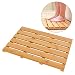 Bath Mat for Luxury Shower - Non-Slip Bamboo Sturdy Water Proof Bathroom Carpet for Indoor or Outdoor Use