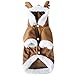 Mixmax Pet Puppy Dog Christmas Clothes Reindeer Costume Outwear Coat Apparel Hoodie (Reindeer, Medium)