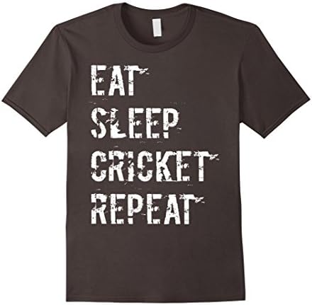 Mens Cricket TShirt For Kids, Youth &amp; Adults | Christmas Gift Medium Asphalt