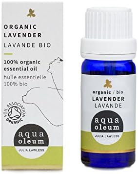Absolute Aromas Aqua Oleum Organic Lavender Essential Oil 10ml Relaxing Skin