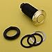 SINKINGDOM Garbage Disposal Air Switch Kit with with Long Button, Champagne Bronze (Brass Cover)