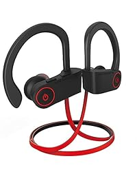 noot products NP11 Bluetooth Headphones IPX7 Waterproof Sports Wireless Earphones with CVC6.0 Noise Cancelling Mic,Volume Remote Control Bluetooth 4.1 Earbuds 8 Hours Play Time for Running Workout