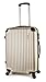 Travelcross Columbia Luggage 3 Piece Lightweight Spinner Set (Champagne)
