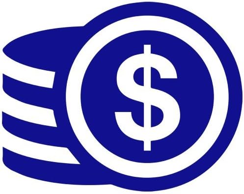 U.S Coin Stack Decal Sticker (blue), Decal Sticker Vinyl Car Home Truck Window Laptop