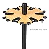 Rush-Creek-Creations-Round-Spinning-24-Fishing-Rod-Rack-with-Dual-Rod-Clips