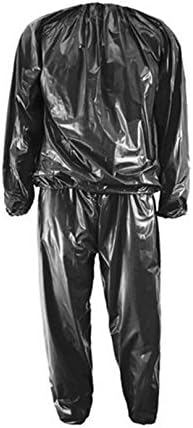 ivebetter Weight Loss Sweat Sauna Suit Exercise Gym Fitness Clothing (Black)