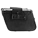 Nomad USA Universal Slanted Black Synthetic Leather Throw Over Motorcycle Saddlebags with Quick Release Buckles (Braided & Studded))
