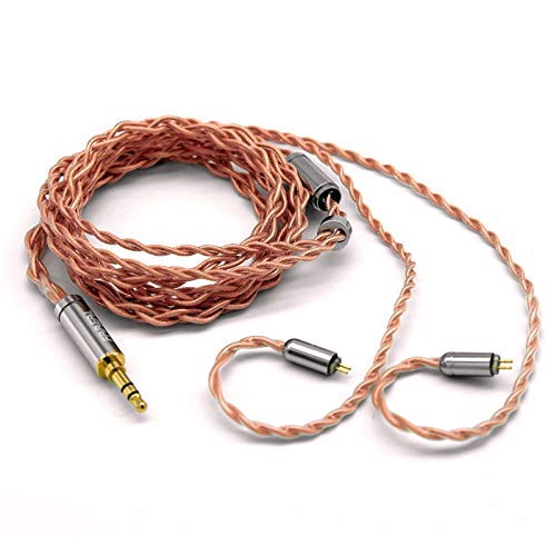 Photo 1 of FAAEAL 2PIN Earphone Cable 4 Core High Purity Copper 3.5mm Gold-Plated Upgrade Earphone Cable with 2Pin Connector Braided Replacement Earphone Cable for KZ AS10 ZS10 ZST CCA TRN FAAEAL Earphones