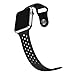 Kobwa 38MM/42MM Watch Band for Apple Watch, Soft Silicone Sport Strap with Ventilation Holes Smart Watch Bracelet Replacement Bands For Iwatch Series 1 Series 2