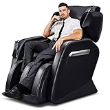 Tinycooper Massage Chairs by Ootori, Zero Gravity Massage Chair, Full Body Massage Chair with Lower-Back Heating and Foot Roller Black