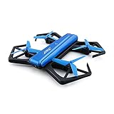 BTG JJRC H43WH BLUE CRAB Foldable WIFI FPV Quadcopter with 720P HD Camera - Gravity Sense Control, Altitude Hold, Selfie Beauty Mode, Headless Mode