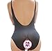 K-shop Sexy Japanese School Swimsuit Open Crotch With Zipper Leotard Cosplay Black