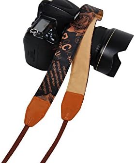 YFY Rose Camera Shoulder Neck Strap Vintage Belt (Orange)