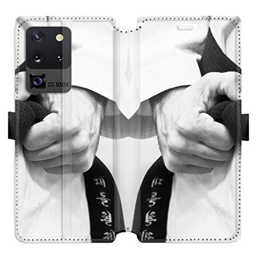 Cokitec RV Leather Wallet Case for Samsung Galaxy S20 Ultra Judo Kimono