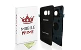Samsung Galaxy S7 Edge Replacement Rear Back Glass Back Cover - MOBILEPRIME (Black)