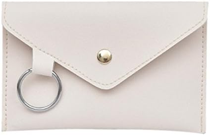 Inverlee Fashion Women Pure Color Ring Leather Messenger Shoulder Bag Chest Bag (White)