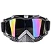 Adult Motorcycle Goggles, Dirt Bike Goggles Grip For Helmet, Anti UV Windproof Dustproof Anti Fog Glasses for ATV Off Road Racing Safety Headwear Screen Filter - Multi-colored