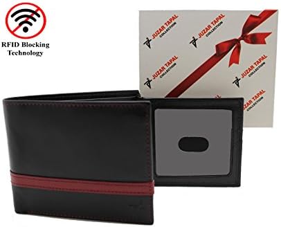 Juzar Tapal Collection Mens Bifold Wallets RFID Safe Leather Billfold And Multiple Card Slots, Wallet For Men Leather Mens Wallet
