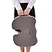 sheltin Non-Slip Coccyx Orthopedic Memory Foam Office Chair and Car Seat Cushion for Back Pain and Sciatica Relief and Tailbone Support (Gray)