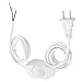Dimmer Switch - SODIAL(R) White Lamp Power Cord w Dimmer Switch AC 250V/110V US Plug