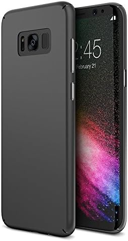 Samsung Galaxy S8 Case 2017 - Issachar Anti-Slip Matte Coating for Excellent Grip Thin Hard Protective PC Snap Case Covers - Black
