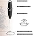 Zulay FrothMate Powerful Milk Frother for Coffee - Portable & Compact Handheld Foam Maker for Lattes, Cappuccinos, Matcha, Hot Chocolate - Milk Foamer Frother - No Stand Electric Whisk (Black)