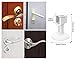 Door Stopper Wall Protector Noise Free Silicone Door Handle Bumper Guard Stopper, Door Holder Doorstops with Suction for Baby Child Proof Rubber Door Knob Bumper for Wall Guard (Pack of 5)