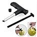 OrliverHL Durable Stainless Steel Coconut Opening Hole Driller Slicer Kitchen Tools Cut Knife Hole Tools +Cleaning Stick