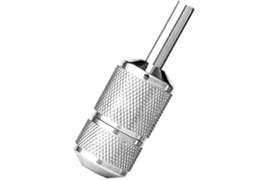 Beavorty Self-Locking Stainless Steel Machine Handle 2.75 Inch Tube Grip with Anti-Slip Design for Precise and Stable Tattooi