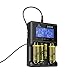 XTAR VC4 Li-ion/Ni-MH LCD Display Battery Charger with ALLMAYBE CU6 60W 6 Port USB Charger
