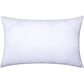 MIULEE Throw Pillow Insert Premium Pillow Stuffer Sham Rectangle for Decorative Cushion Bed Couch Sofa 12x20 Inch