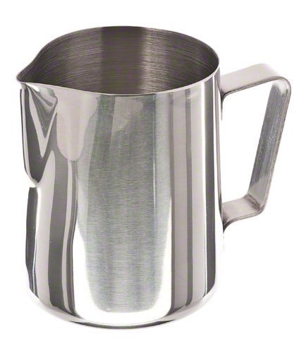 Update International EP-20 Stainless Steel Frothing Pitcher, 20-Ounce, Set of 6