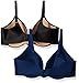 Maidenform Women's Smooth Extra Coverage Underwire Bra with Lift 2-Pack Bundle 9475