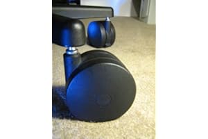 Miracle Caster! Extra Large Chair Wheels. 4" Set of Five. Great for carpet. Replaces chair mat.