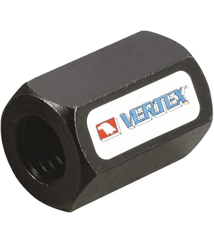 2 Pièces Écrous Raccord Hexagonaux M18 X 2.5 X 54mm - Filetage Long - Zingués