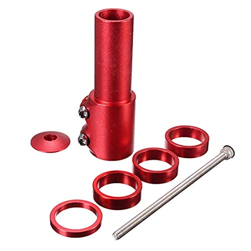 Yannuo Trading Bicycle Bike Handlebar Fork Stem Riser Rise Up Extender Head Up Adaptor Durable MTB Mountain Cycling Part(Red)